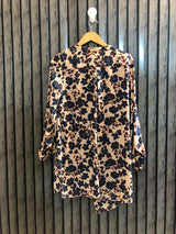 Chest 18  Length 33  Fabric Chiffon Women's Sophisticated Full Sleeve Top