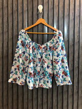 Chest 22  Length 18  Fabric Rayon Women's Trendy Casual Top
