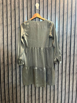 Chest 17  Length 33  Fabric Silk Women’s Designer Longline Top
