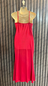 Chest 18   Length 48  Fabric Silk Jersey Women’s Designer Long Maxi Dress