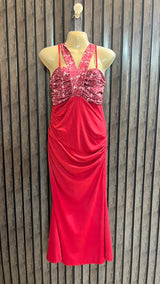Chest 18   Length 48  Fabric Silk Jersey Women’s Designer Long Maxi Dress