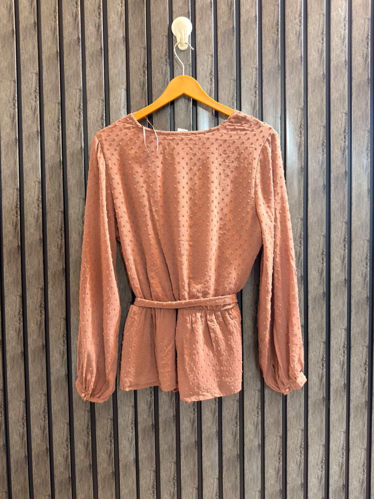 Chest 18   Length 24  Fabric Chiffon Women's Luxe Full Sleeve Top