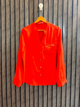 Chest 19   Length 29  Fabric Chiffon Women's Stylish Full Sleeve Top