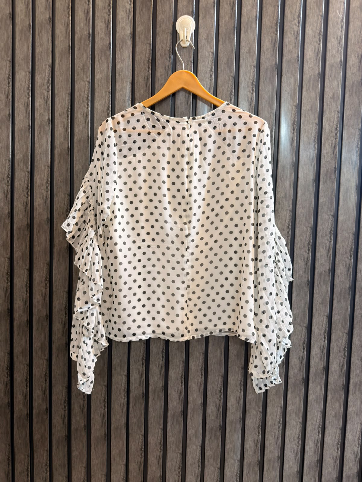 Chest 19   Length 23  Fabric Chiffon Women's Urban Full Sleeve Top