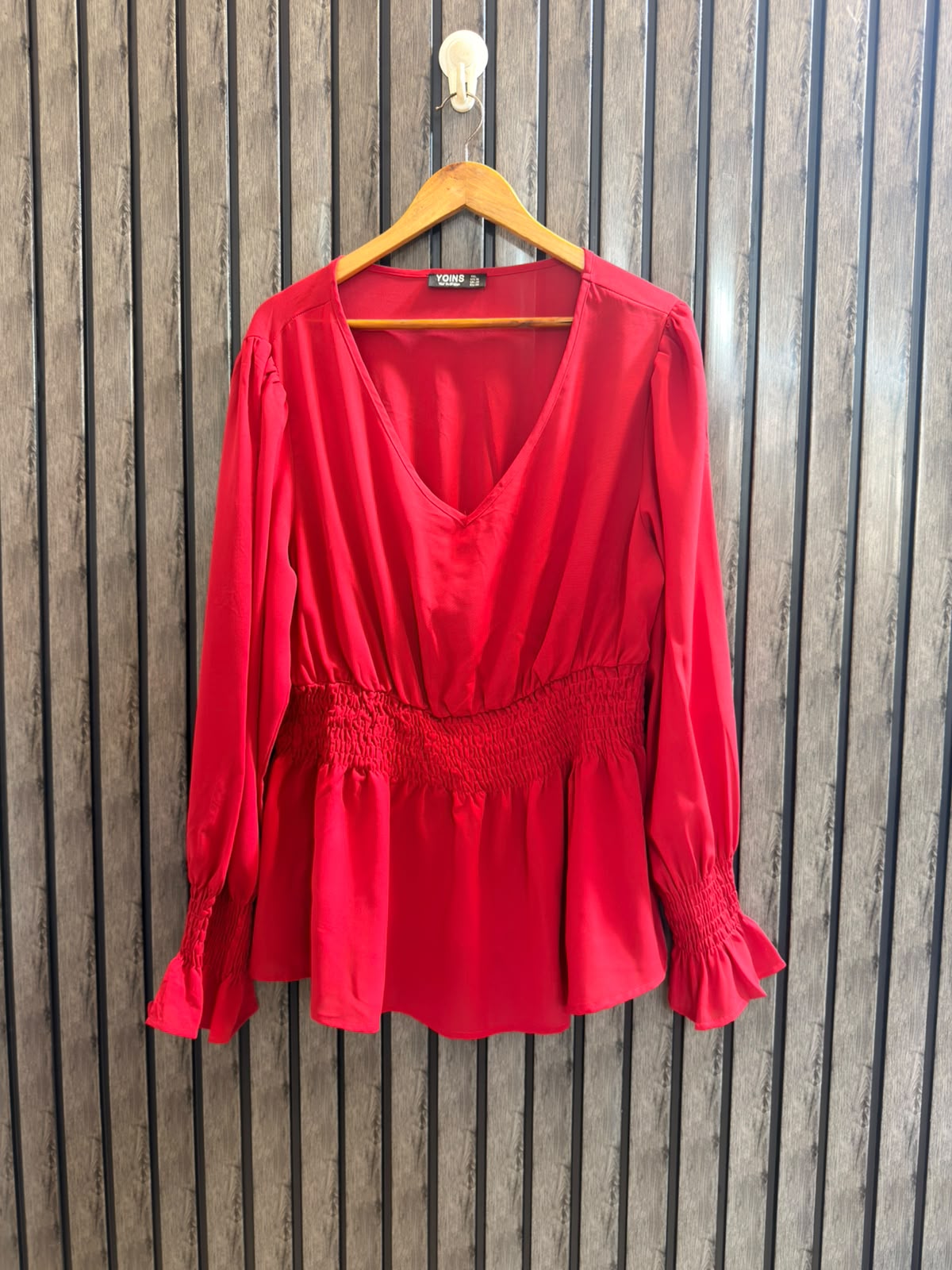 Chest 22   Length 28  Fabric Silk Women's Sophisticated Full Sleeve Top