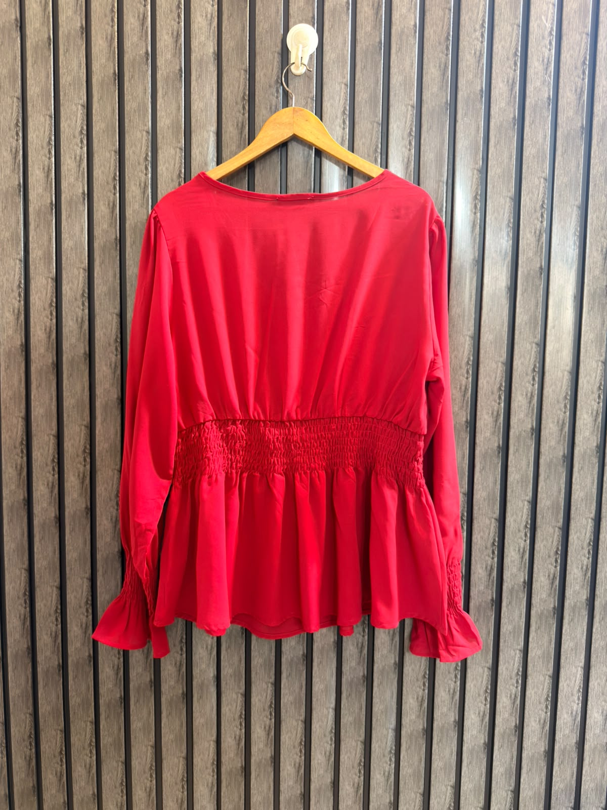 Chest 22   Length 28  Fabric Silk Women's Sophisticated Full Sleeve Top