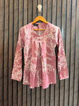 Chest 17   Length 25  Fabric Silk Women's Signature Full Sleeve Top