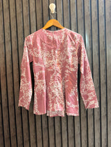 Chest 17   Length 25  Fabric Silk Women's Signature Full Sleeve Top