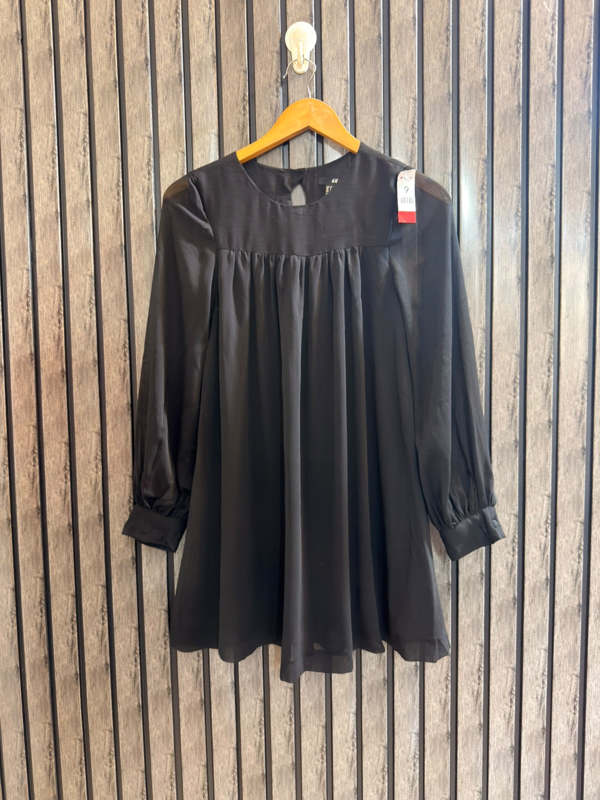 Chest 17   Length 31  Fabric Chiffon Women's Everyday Full Sleeve Top