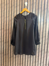 Chest 17   Length 31  Fabric Chiffon Women's Everyday Full Sleeve Top