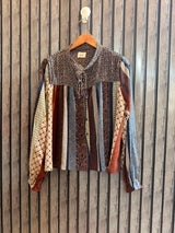 Chest 22   Length 23  Fabric Chiffon Women's Elegant Full Sleeve Top