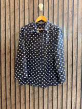 Chest 20   Length 26 to 27  Fabric Silk Women's Classic Round Neck Top