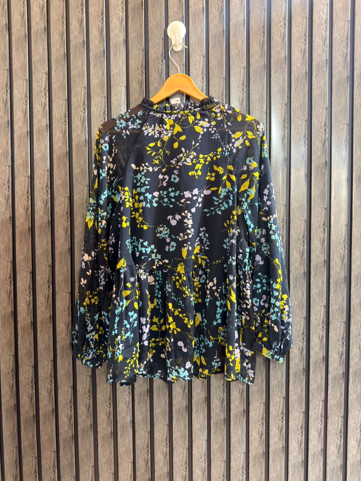 Chest 21   Length 28  Fabric Chiffon Women's Classic Full Sleeve Top