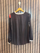 Chest 16  Length 25  Fabric Silk Women's Elegant Essential Top