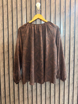 Chest 24  Length 25  Fabric Silk Women's Premium Full Sleeve Top
