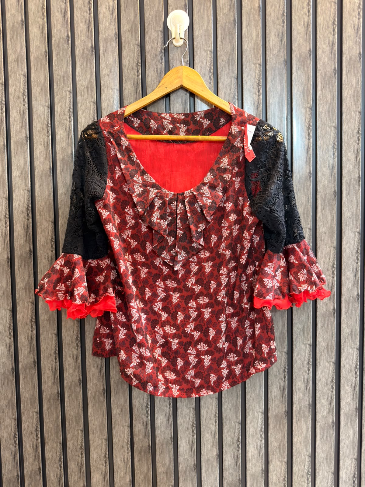Chest 18  Length 23  Fabric Chiffon Women's Premium Daily Wear