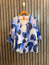 Chest 21  Length 26  Fabric Chiffon Women's Contemporary Daily Top