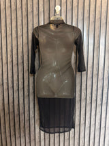 Chest 18  Length 37  Fabric Net Women’s Luxury Maxi Dress