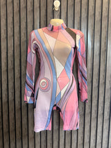Chest 18  Length 30  Fabric net Romper Western Women’s Romper