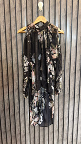 Chest 23  Lenght 24 to 39  Fabric Chiffon Women’s Premium Full Sleeves Top