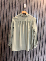 Chest 21  Lenght 24  Fabric Chiffon Women’s Refined Full Sleeves Top