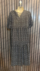 Chest 20  Lenght 46  Fabric Silk Modern Floral Long Maxi Dress