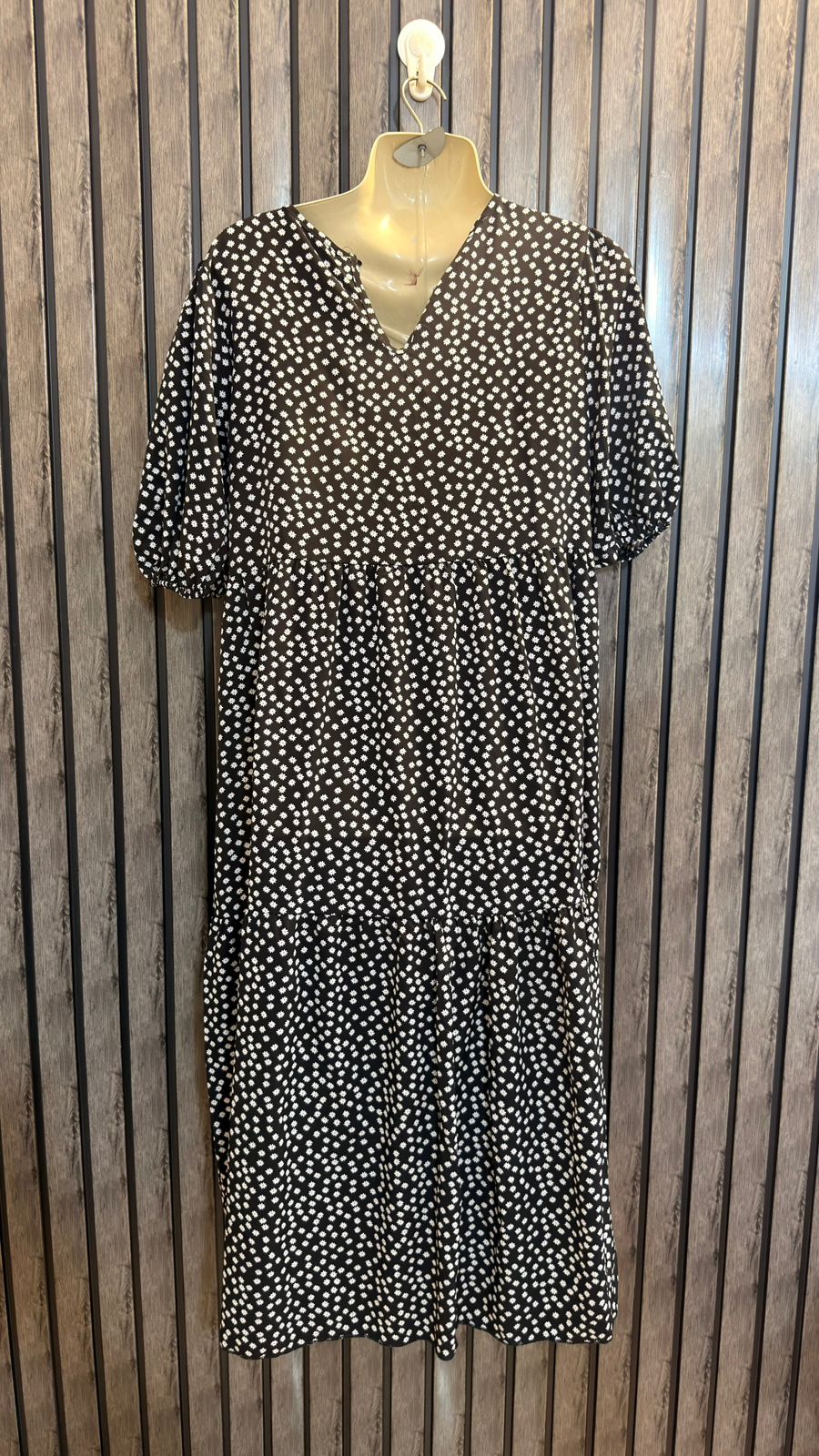 Chest 20  Lenght 46  Fabric Silk Modern Floral Long Maxi Dress