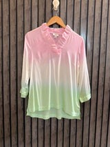 Chest 18   Length 25   Fabric linen Women's Trend Top