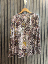Chest 21   Length 28   Fabric linen Women's Smart Top