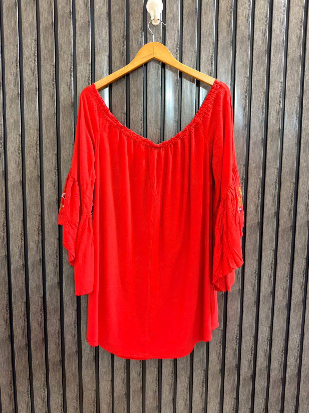 Chest 21  Lenght 32  Fabric linen Women’s Casual Full Sleeves Top