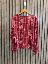 Chest 23  Lenght 24  Fabric linen Women’s Everyday Full Sleeves Top