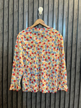 Chest 20  Lenght 26  Fabric chiffon Women’s Branded Top Full Sleeve