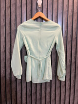 Chest 15  Lenght 24  Fabric Chiffon Women’s Western Branded Long Sleeve Top