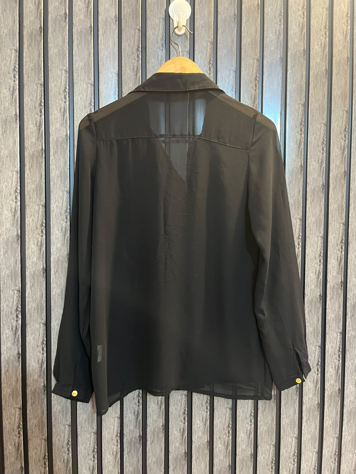 Chest 17  Lenght 25  Fabric Chiffon Women’s Western Full Sleeve Shirt