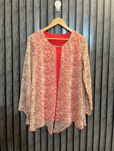 Chest 19  Lenght 30  Fabric Chiffon And Jersey Branded Western Women’s Top