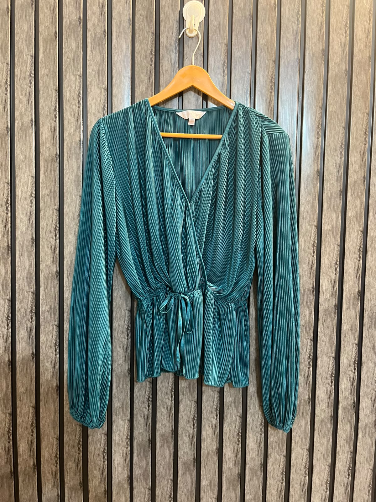 Chest 22  Lenght 23  Fabric Silk Women’s Branded Full Sleeve Shirt