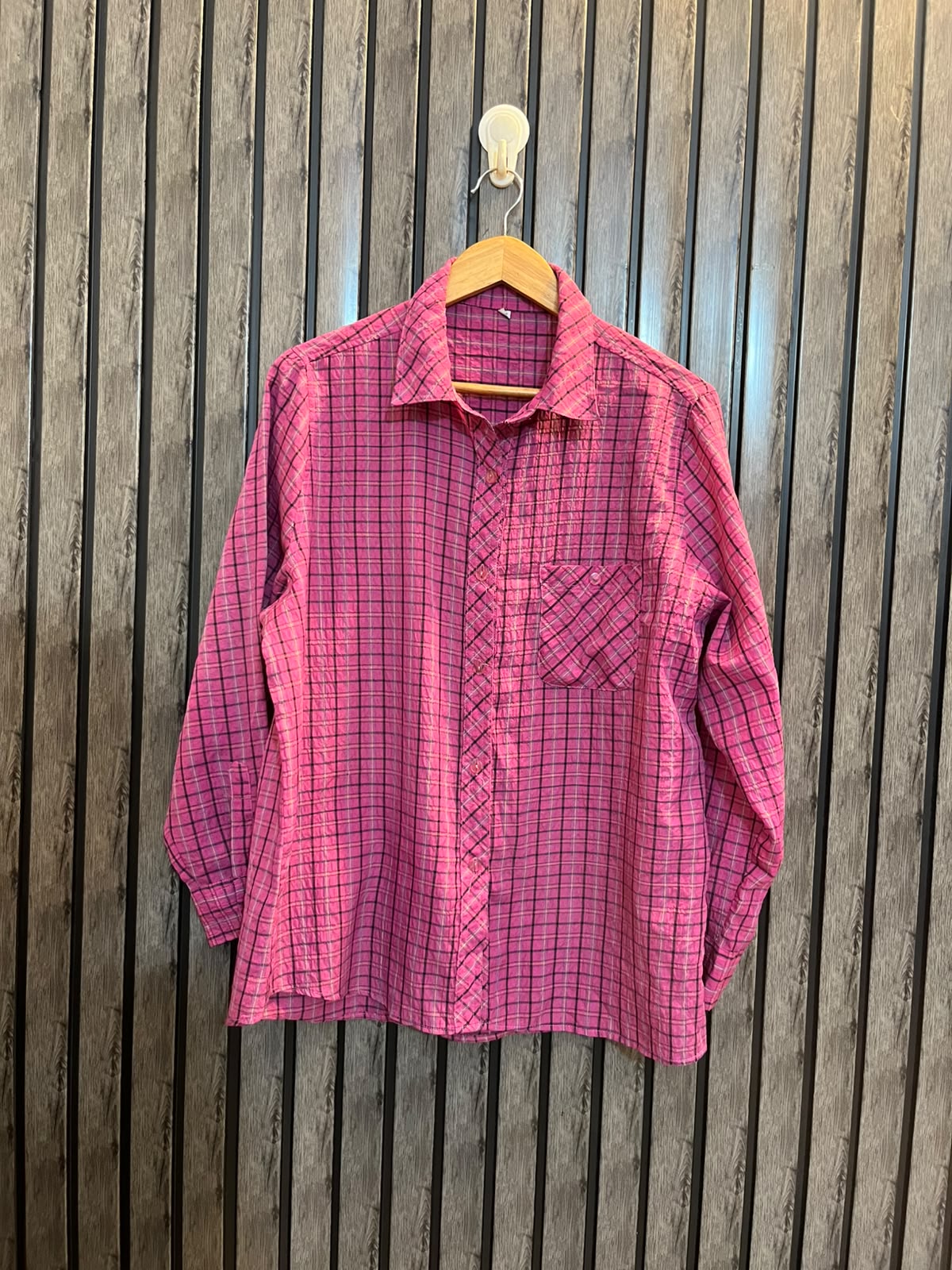 Chest 22  Lenght 26  Fabric Cotton Silk Women’s Full Sleeve Western Branded Shirt