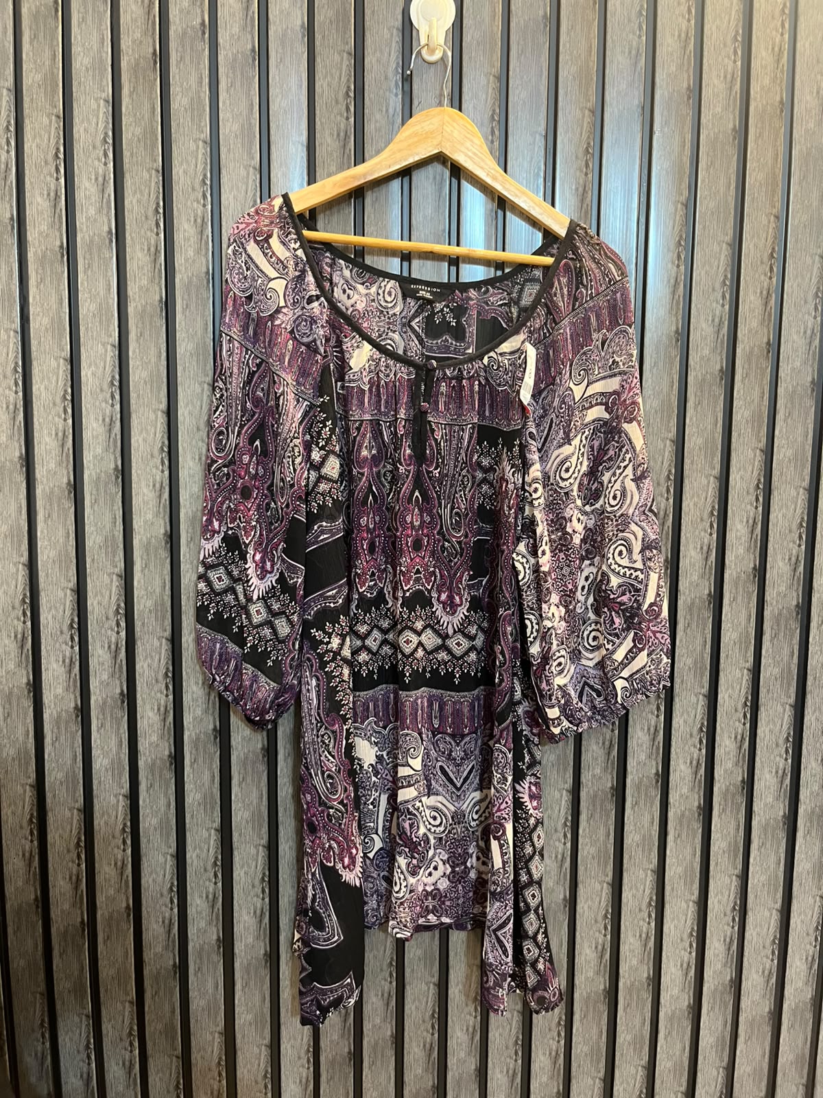 Chest 25  Lenght 36  Fabric Chiffon Branded Women’s Long Sleeve Top