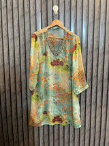 Chest 22  Lenght 36  Fabric chiffon Women’s Western Branded Full Sleeve Top