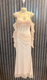 Chest 17  Lenght 53  Fabric Net Western Women’s Premium Maxi Dress