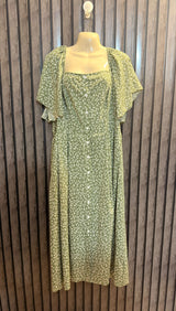 Chest 22  Lenght 48  Fabric Silk Western Fashion Women’s Luxury Maxi Dress