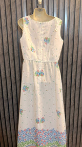 Chest 20  Lenght 56  Fabric Cotton Women’s Designer Style Maxi Dress