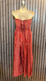 Chest large  Lenght 46   Fabric silk  jumpsuit  Women’s Trendy Long Maxi Dress