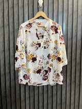 Chest 20  Lenght 27  Fabric chiffon Women’s Stylish Western Full Sleeve Top