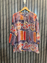 Chest 22  Lenght 29  Fabric Chiffon Western Full Sleeve Branded Top