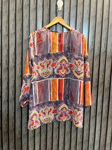 Chest 22  Lenght 29  Fabric Chiffon Western Full Sleeve Branded Top