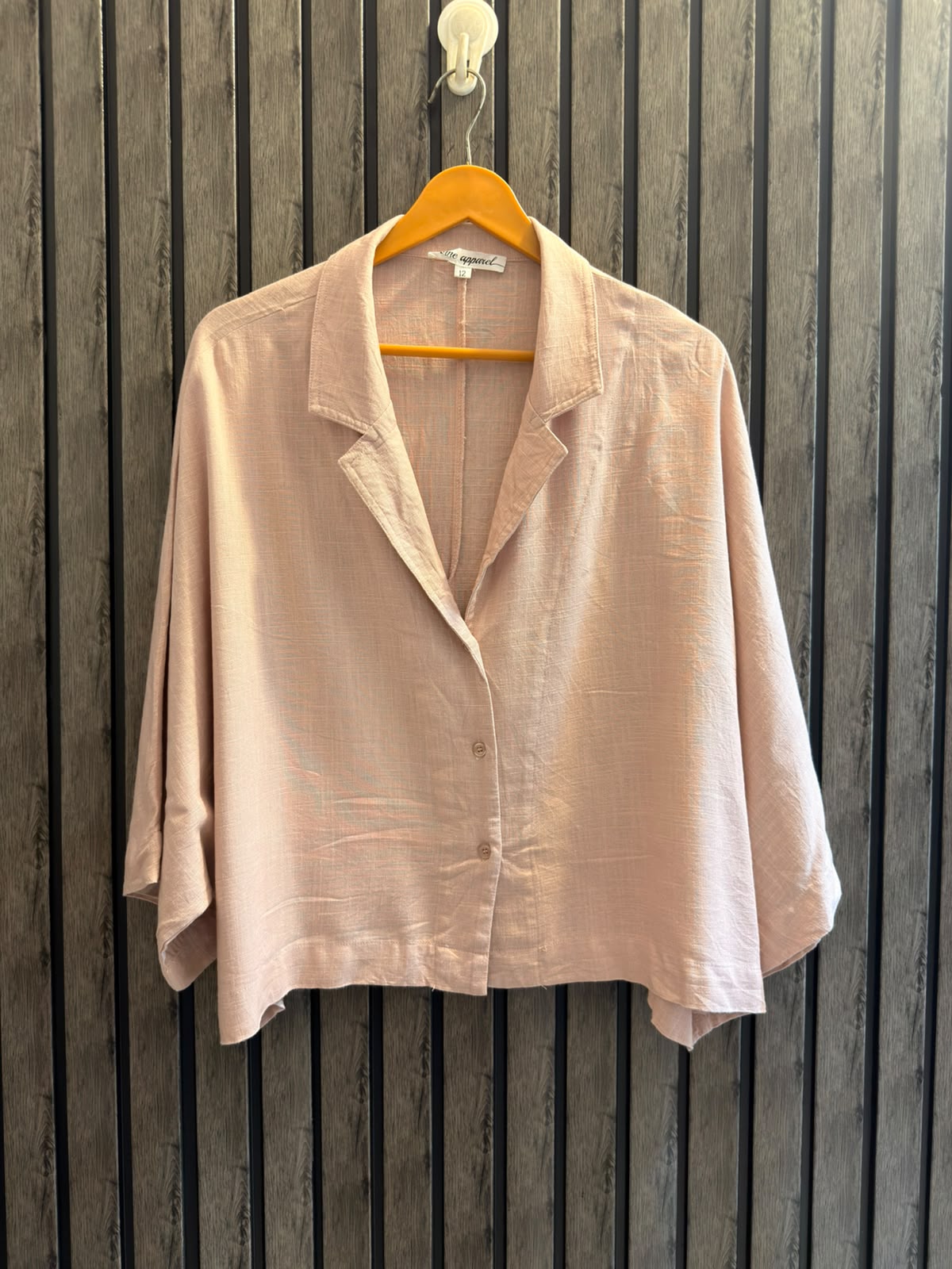 Chest 26 Baggy Style Length 22  Fabric Linen Women’s Modern Top