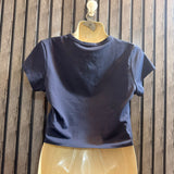 Chest 18  Length 15  Fabric Jersey Women’s Classic Crop Top
