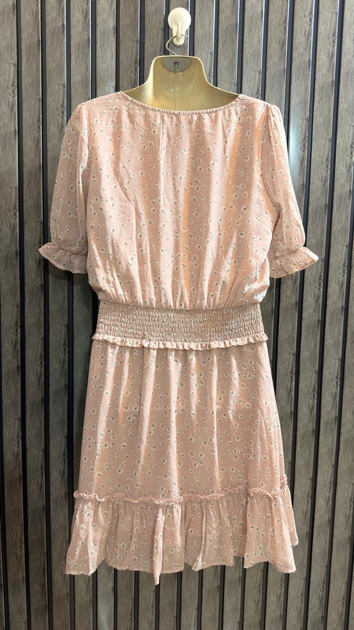 Chest 19  Length 36  Fabric Chiffon Ladies Premium Western Mini Party Dress