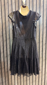 Chest 20  Length 33  Fabric Net Ladies Trendy Party Wear Mini Dress